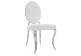 Стул на металлокаркасе Odda белый (50,5x65x91)