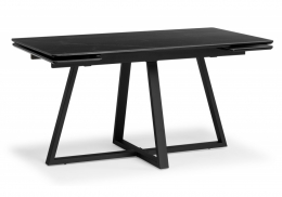 Керамический стол Памелла 140(200)х80 черный мрамор shakespeare black / черный (80x75)