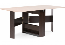Стол деревянный Клотилд венге / дуб молочный (29x75)