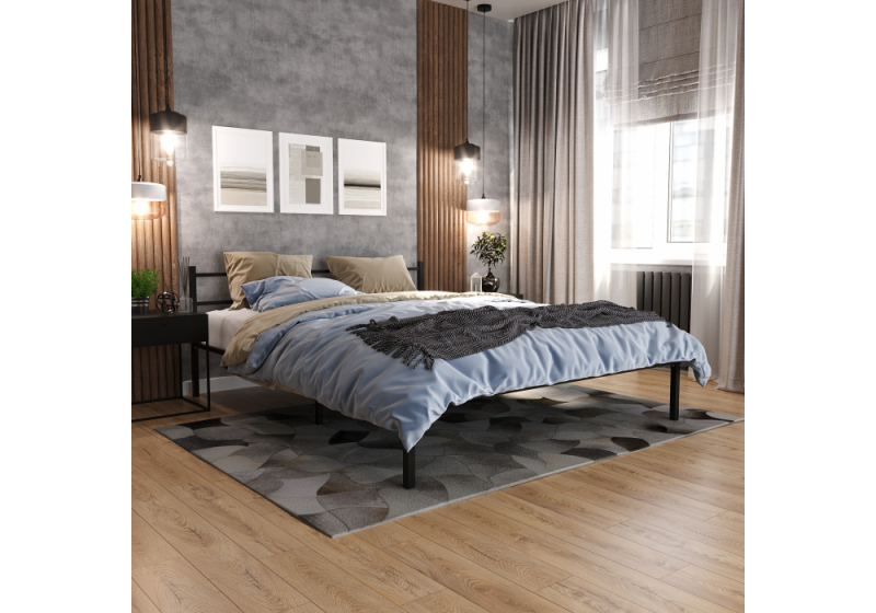 Кровать Фади 1 160х200 черная