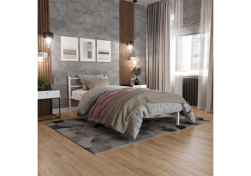 Кровать Фади 1 90х200 белая
