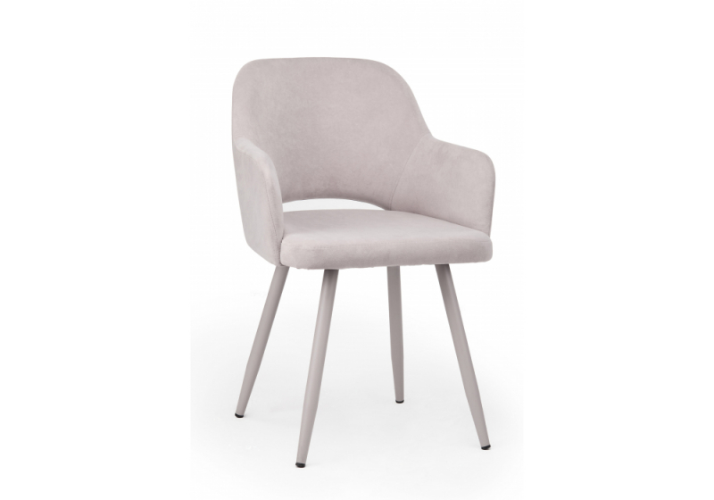 Стул на металлокаркасе Эолин 360 светло-серый (glory 36) / серый (54x61x80)