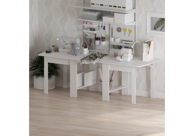 Стол деревянный СтК7 белый (34,2x78,5)