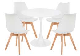 Обеденная группа Зарту white / wood ()